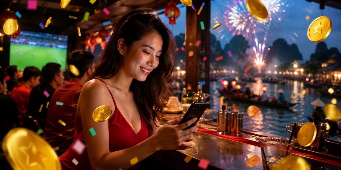 Người dùng Ninh Bình xem và tìm hiểu cược bóng đá tại lễ hội thể thao
